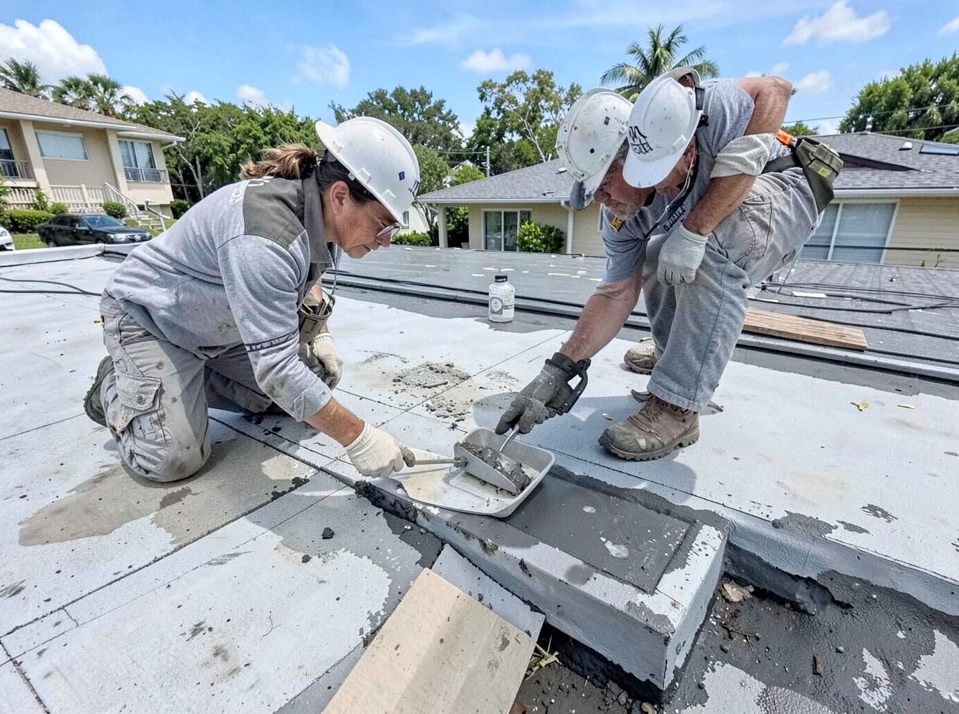 Flat / Low-Slope Roof Leak Repair in Deltona